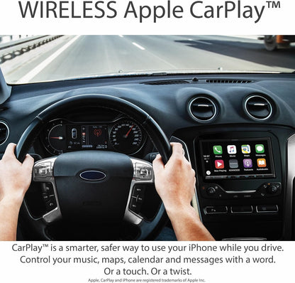 Kenwood DDX9707S 6.95" DVD Car Stereo- Wireless Apple CarPlay, Android Auto + CMOS-240U Backup Camera