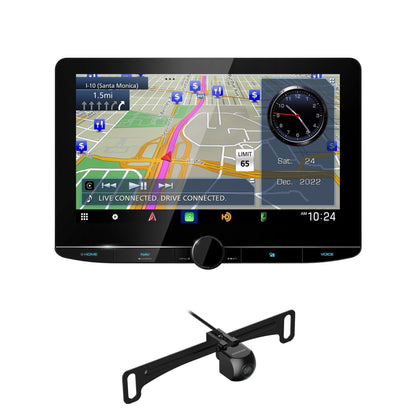 Kenwood eXcelon DNR1007XR 10.1" Wireless Apple CarPlay Android Auto Car Stereo + CMOS-240U Backup Camera