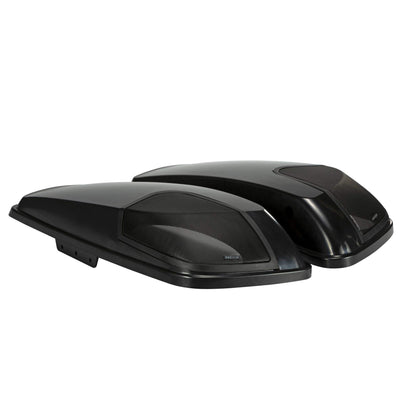 Kicker 46HDBL Bag Lids, Pair, Compatible with 2014-Up Harley Davidson