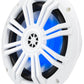 Kicker 51KM604WL KM 6.5" 4Ω LED Marine Coaxial Speakers - Pair