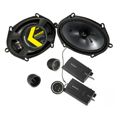 Kicker 46CSS684 CS-Series CSS68 6x8-Inch (160x200mm) Component Speakers (Pair)