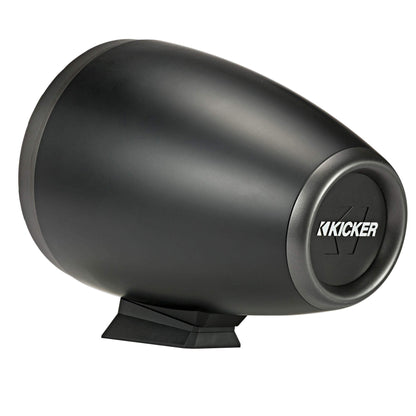 Kicker KMFC8 8" Flat Mount Loaded Marine Wake Towers, Black