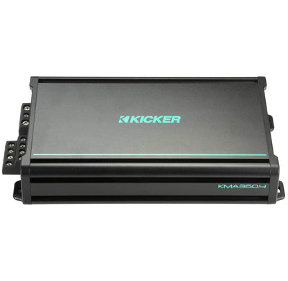 Kicker KMA 48KMA3604 4-Channel Weather-Resistant Marine Amplifier, 90W x 4 RMS