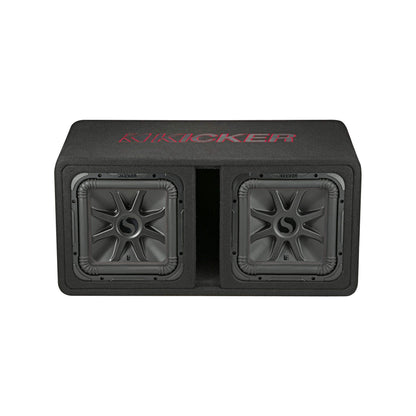 Kicker 45DL7R122 Dual 12" L7R 2-Ohm Loaded Vented Enclosure - 1200 Watts RMS