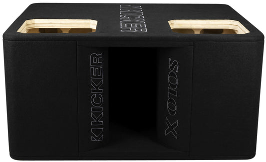 Kicker 49DUL7X12 Unloaded Subwoofer Enclosure for Dual 12" Square Subwoofer