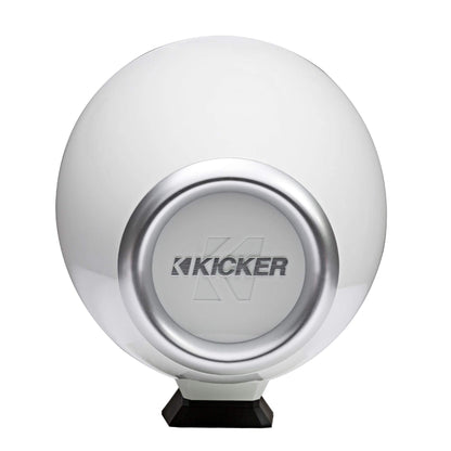 Kicker KMFC8W 8" Flat Mount Loaded Marine Wake Towers, White