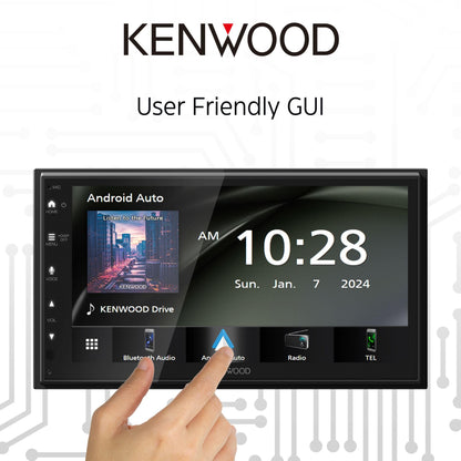 Kenwood DMX5710S 6.8" AM FM Bluetooth Car Stereo- Wireless Apple CarPlay, Android Auto