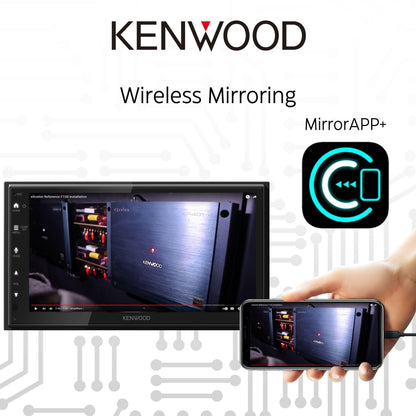 Kenwood DMX5710S 6.8" AM FM Bluetooth Car Stereo- Wireless Apple CarPlay, Android Auto