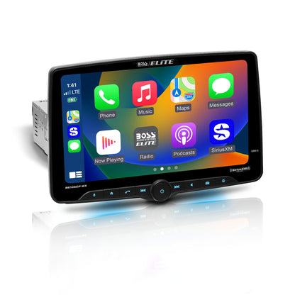 BOSS Elite BE10ACP.WX 10.1" Wireless CarPlay/Android Auto Floating Receiver (SiriusXM + Camera Ready)