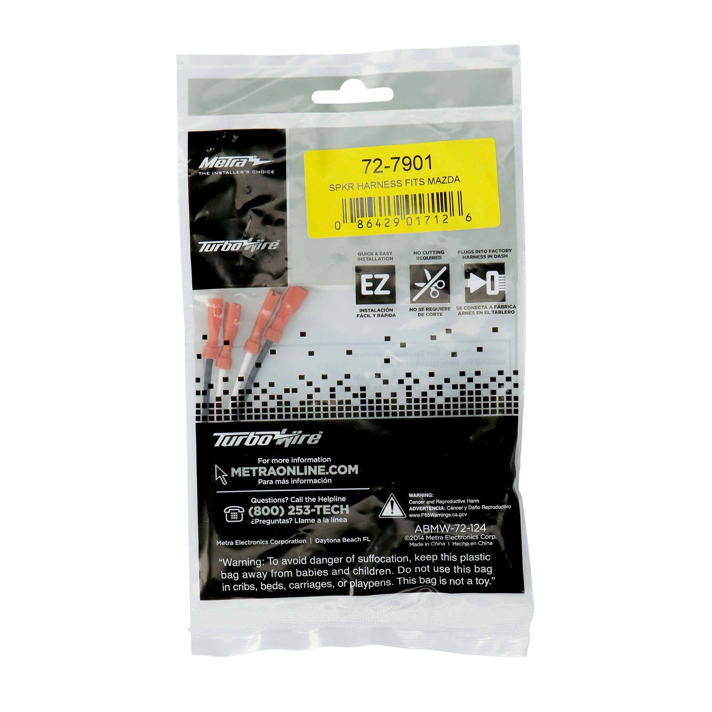 Metra 72-7901 Speaker Wiring Harness Pair for Mazda Vehicles