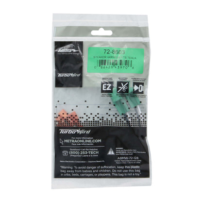Metra 72-8603 Speaker Wiring Harness Pair for Tesla Model 3/Y