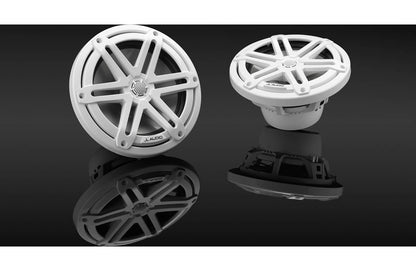 JL Audio M3-770X-S-Gw 7.7-inch Marine Coaxial Speakers, White Sport Grilles 93522