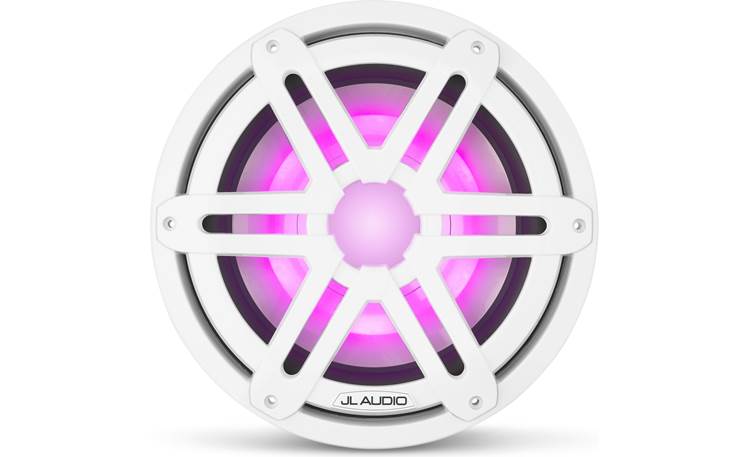 JL Audio M3-10IB-S-Gw-i-4 10-inch Marine RGB LED Subwoofer, White Sport Grilles 93531