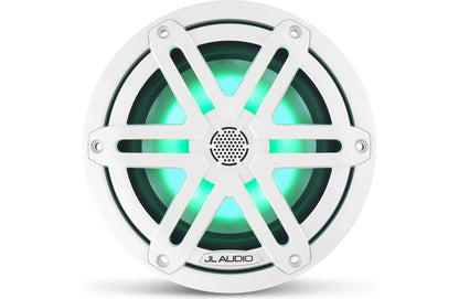 JL Audio M3-650X-S-Gw-i 6.5-inch RGB LED Marine Coaxial Speakers, White Sport Grilles 93515