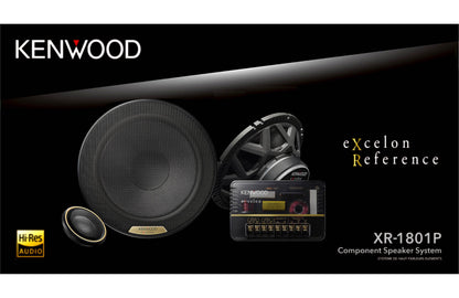 Kenwood eXcelon XR-1801P 7" Hi-Res Component Speakers w/ Glass Fiber Cones & Titanium Tweeters 120W