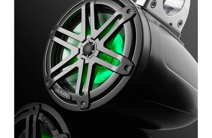 JL Audio M3-770ETXv3-Sb-S-Gm-i 7.7" RGB LED Tower Coaxial System, Gray Sport Grilles 93537