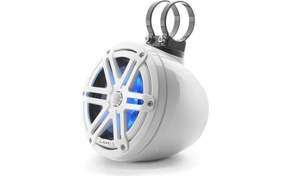 JL Audio M3-650VEX-Gw-S-Gw-i 6.5-inch RGB LED Tower Coaxial System, White Sport Grilles 93402