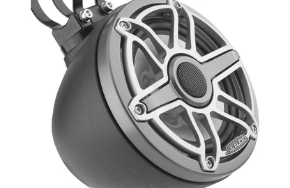 JL Audio M6-650VEX-Mb-S-GmTi 6.5-inch Tower Coaxial Speakers, Titanium Sport Grilles 93413
