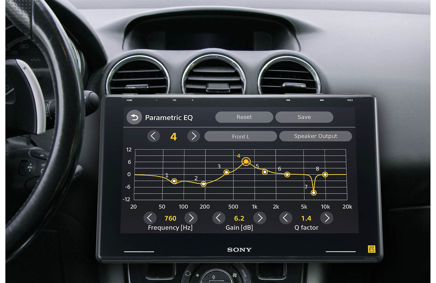 Sony XAV-9500ES 10.1" Wireless CarPlay & Android Auto Floating Single-DIN Receiver