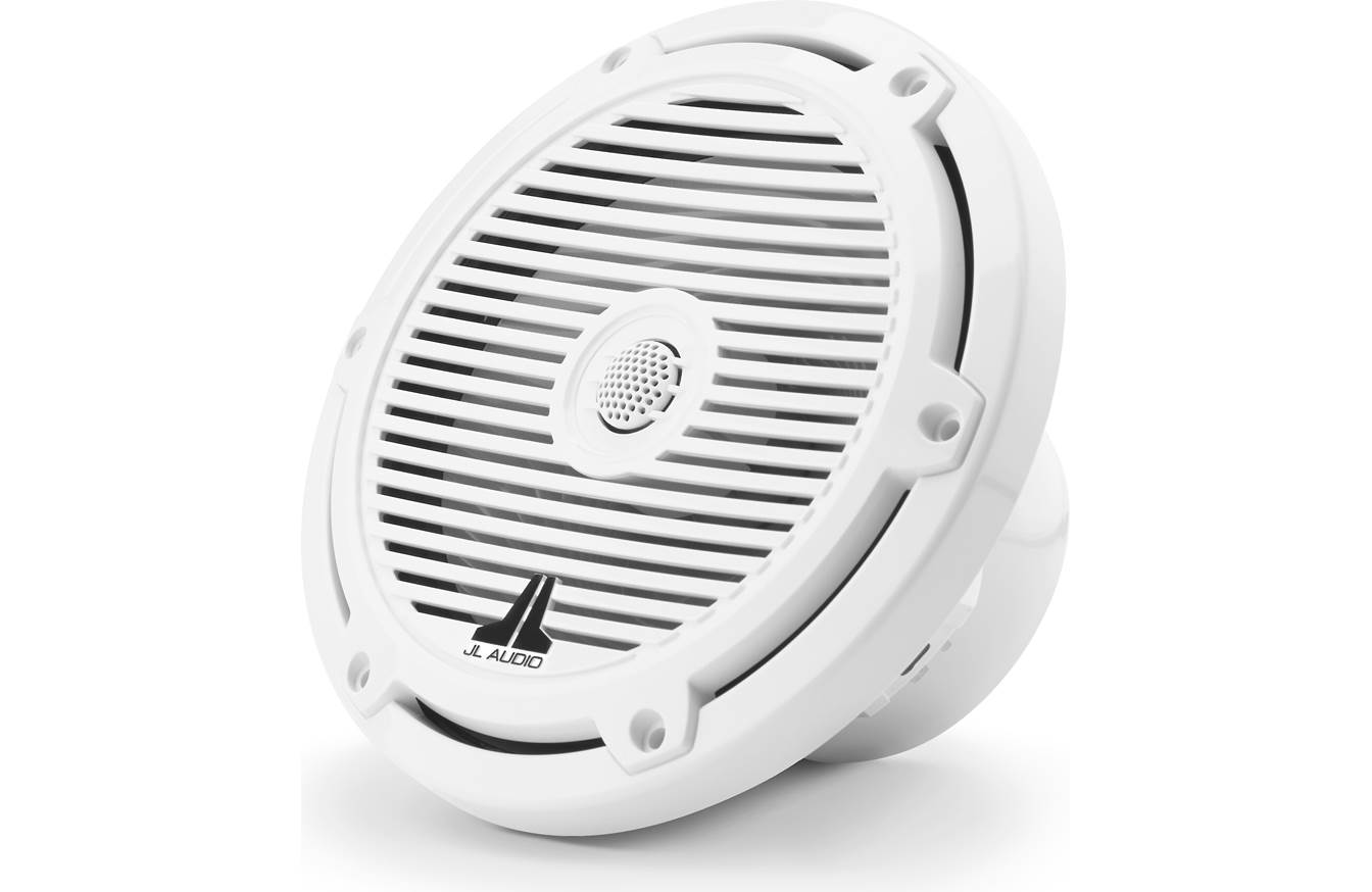 JL Audio M3-770X-C-Gw 7.7-inch Marine Coaxial Speakers, White Classic Grilles 93519