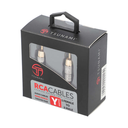 Metra TSX-Y1 1 Female to 2 Male RCA Y Adapter Cable