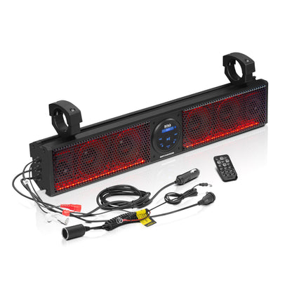 BOSS BRT26RGB 26" Bluetooth Sound Bar w/ Amplifier & RGB Lighting for UTV/ATV