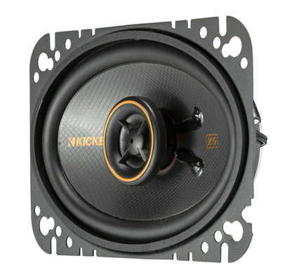 Kicker 51KSC4604 Coaxial Speaker System, 2-Way Design, Pair, 4" x 6"