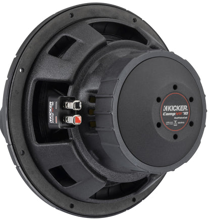 Kicker CompVR 52CVR104 10" Subwoofer, dual voice coil, 4Ω, 350W RMS