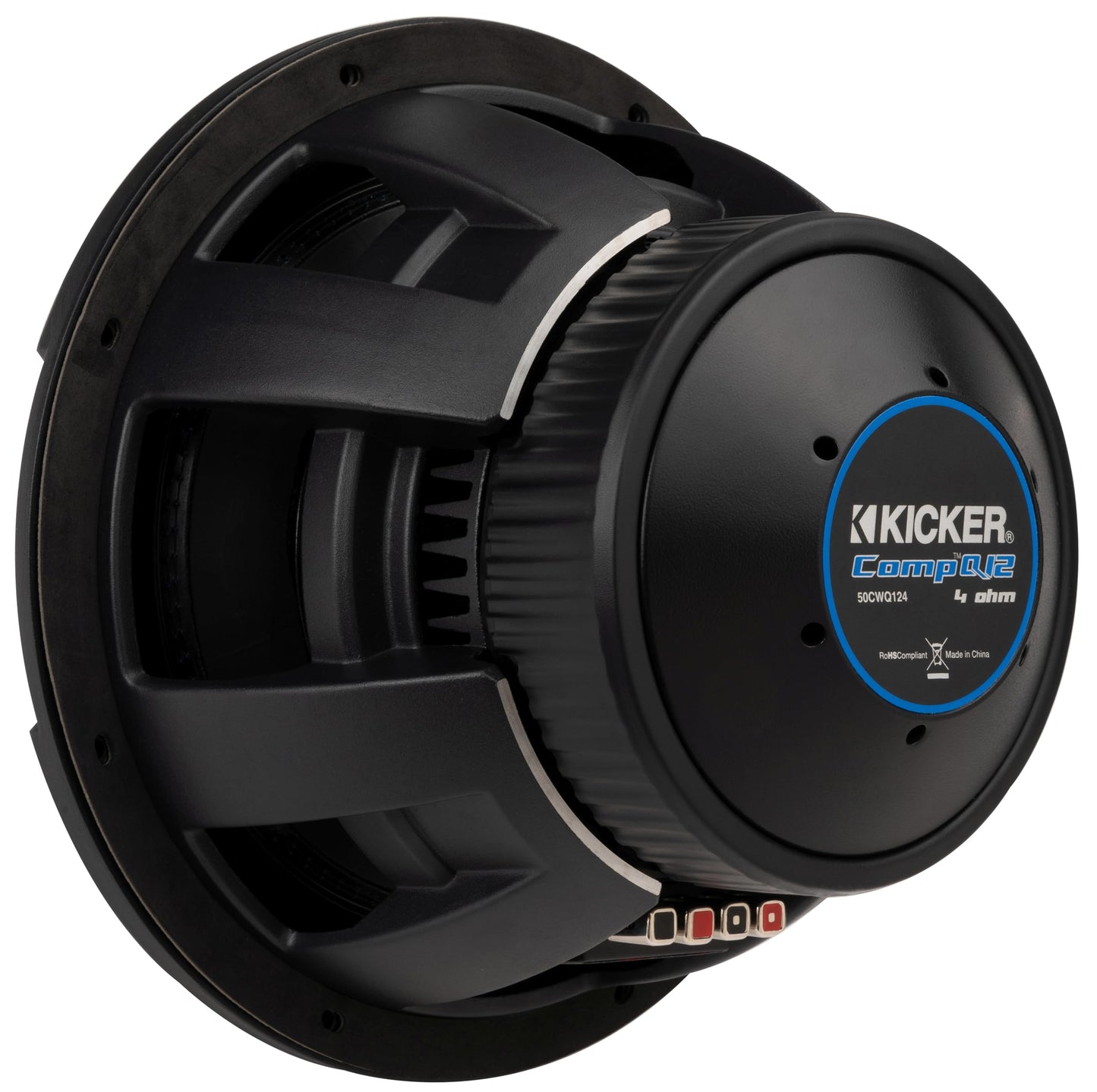 Kicker 51CWQ124 CompQ Q-Class 12" Subwoofer, Dual 4-Ohm