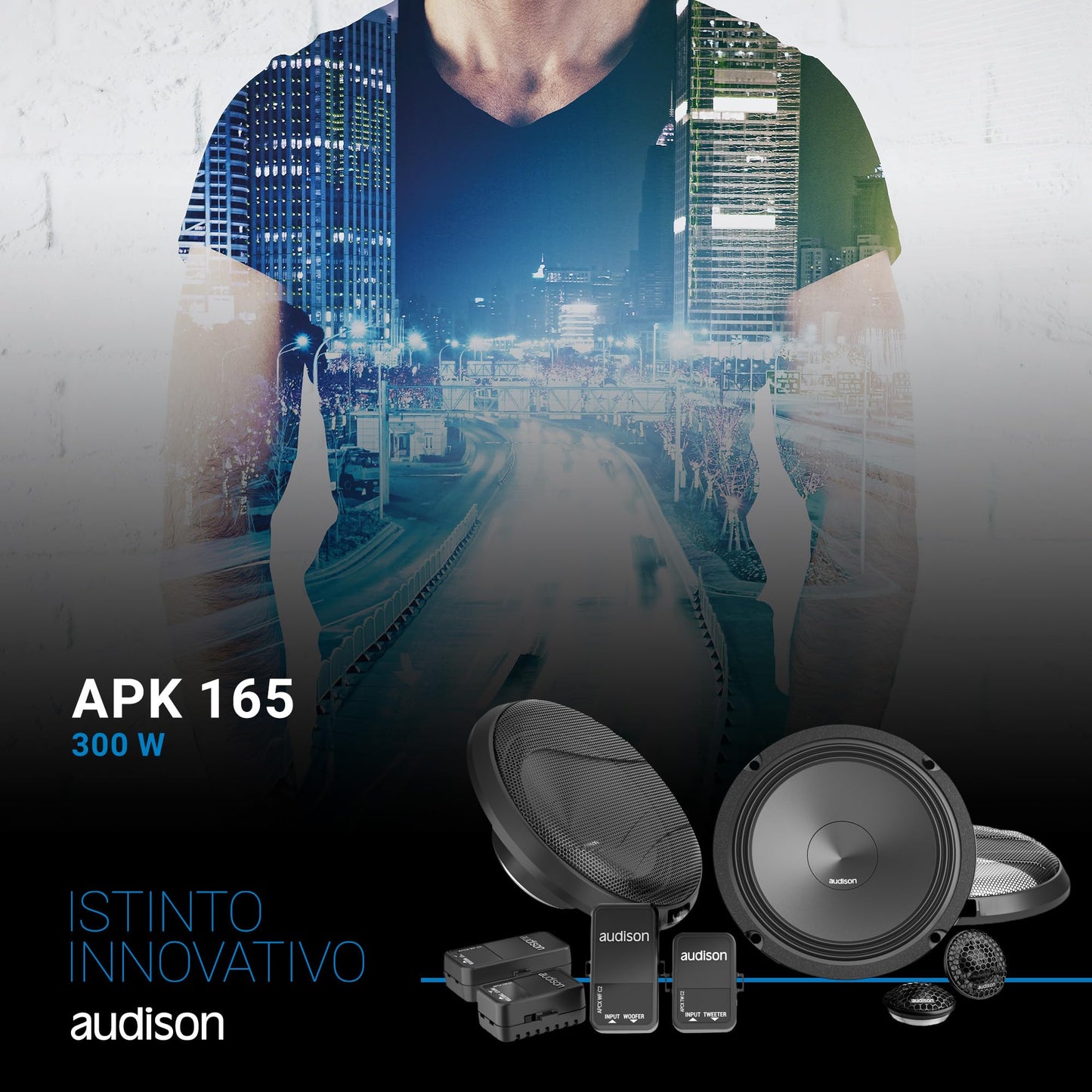 Audison APK 165 Prima Series 6.5" 2-Way Component Speaker Set
