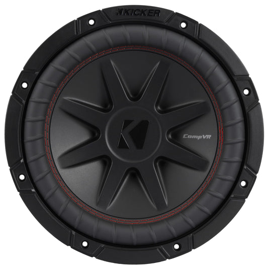 Kicker 52CVR104 CompVR 10-Inch (25cm) Subwoofer, 4-Ohm Dual Voice Coil, 350W