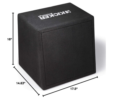 Kicker 43VC124 Comp 12-inch Subwoofer in Ported Enclosure, 4-Ohm
