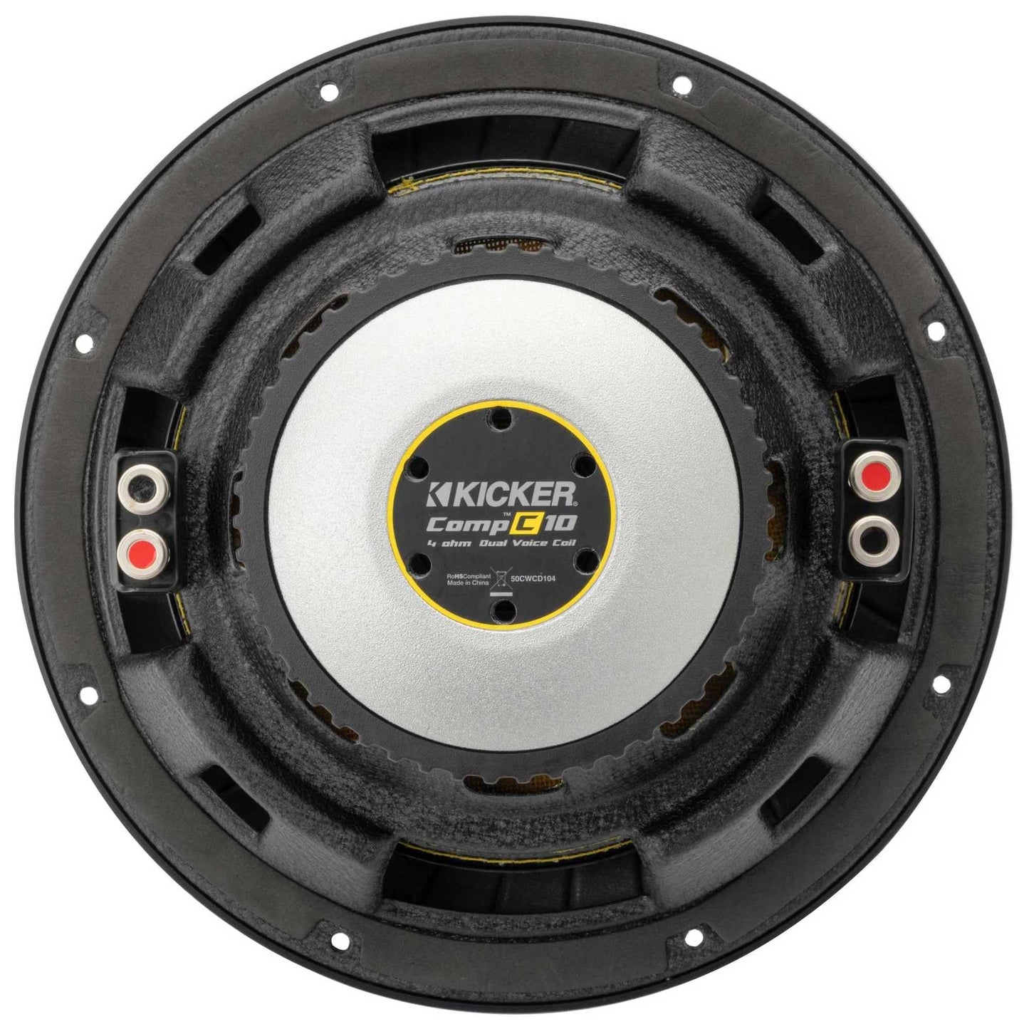 Kicker 50CWCD104 CompC 10" Subwoofer, Dual 4-Ohm