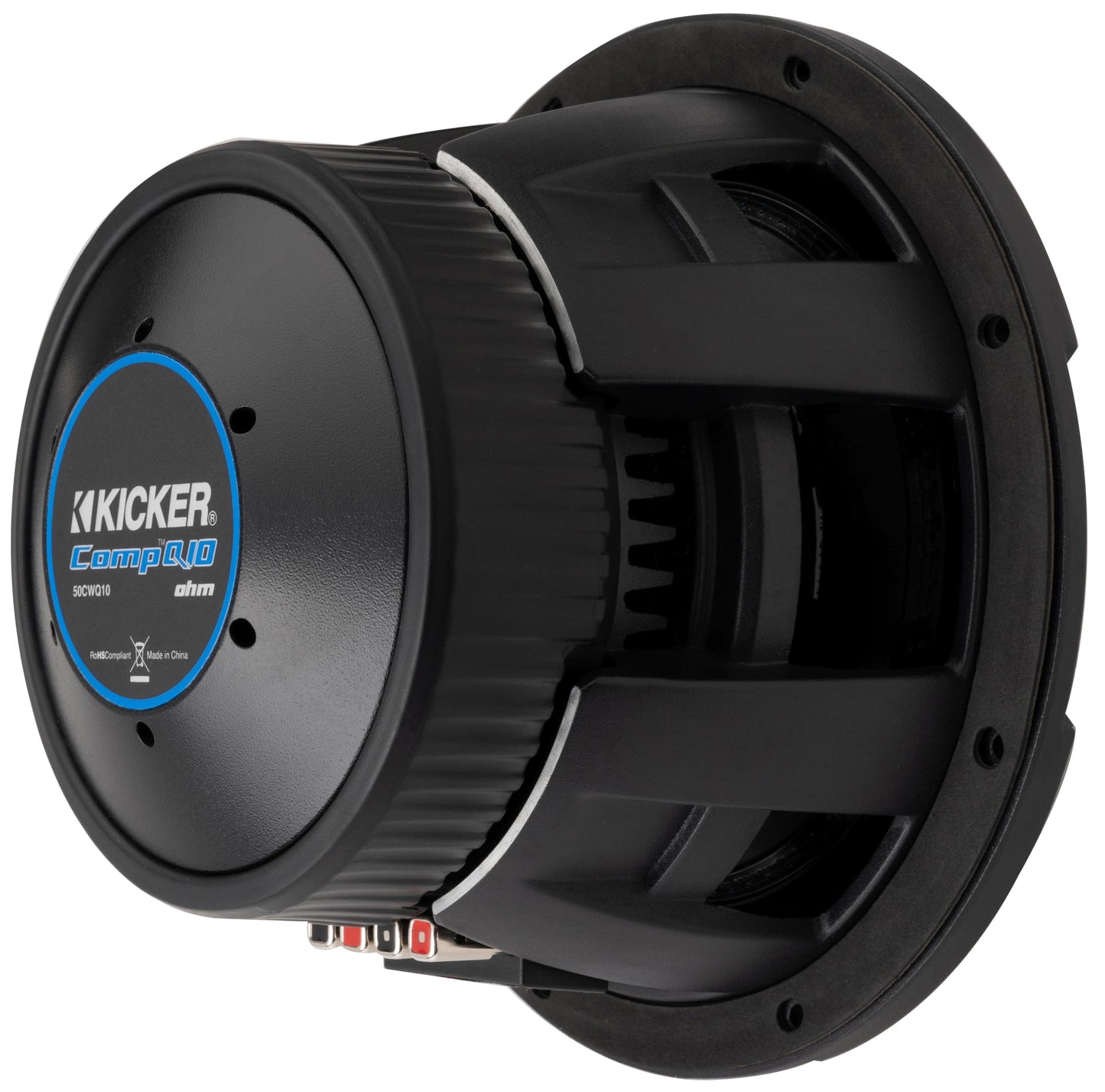 Kicker 51CWQ102 CompQ Q-Class 10" Subwoofer, Dual 2-Ohm