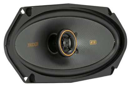Kicker 51KSC41004 Coaxial Speaker System, 2-Way Design, Pair, 4" x 10"