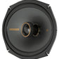Kicker 51KSC6904 Coaxial Speaker System, 2-Way Design, Pair, 6" x 9"