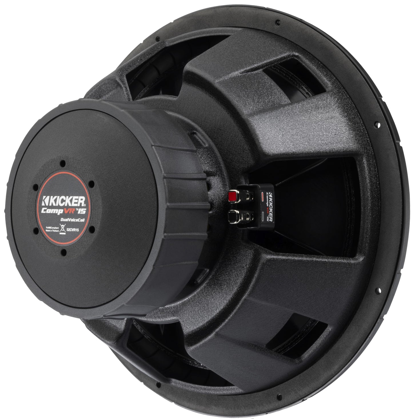 Kicker 52CVR152 CompVR 15-Inch (38cm) Subwoofer, 2-Ohm Dual Voice Coil, 500W