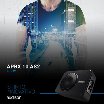 Audison APBX 10 AS2 Prima Series 10" Active Sub Box with Dynamic Bass Tracking