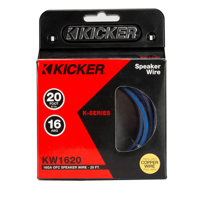 Kicker 46KW1620 K-Series 16AWG Speaker Wire, 20 FT