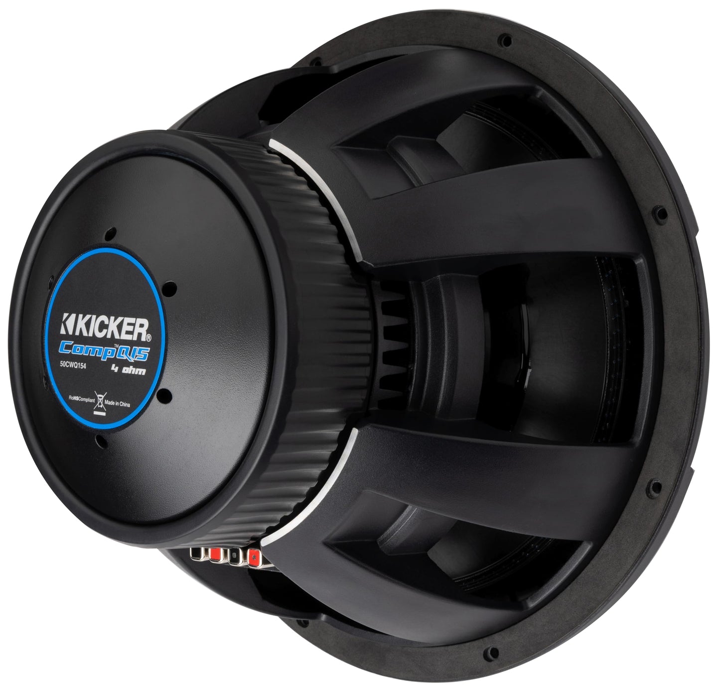 Kicker 51CWQ154 CompQ Q-Class 15" Subwoofer, Dual 4-Ohm