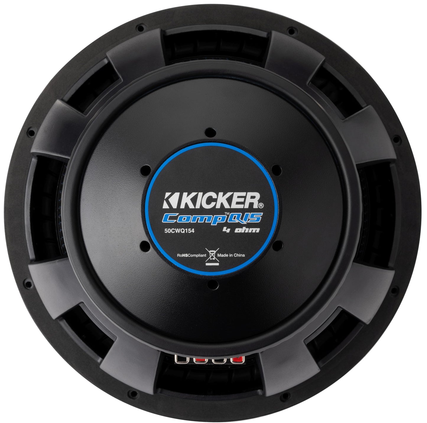 Kicker 51CWQ154 CompQ Q-Class 15" Subwoofer, Dual 4-Ohm