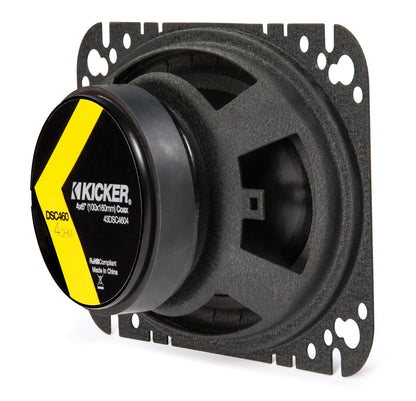 Kicker DSC460 4x6-Inch (100x160mm) Coaxial Speakers, 4-Ohm (Pair)