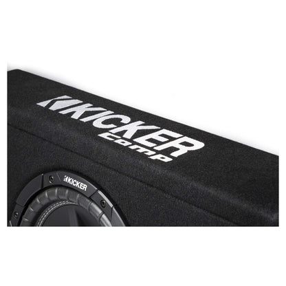 Kicker 43TC104 Comp 10-inch Subwoofer in Thin Profile Ported Enclosure 4-Ohm