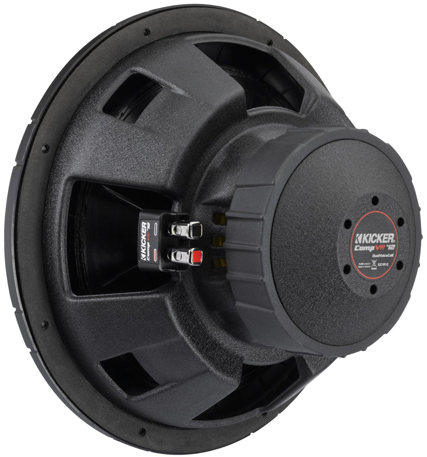 Kicker 52CVR122 CompVR 12-Inch (30cm) Subwoofer, 2-Ohm Dual Voice Coil, 400W