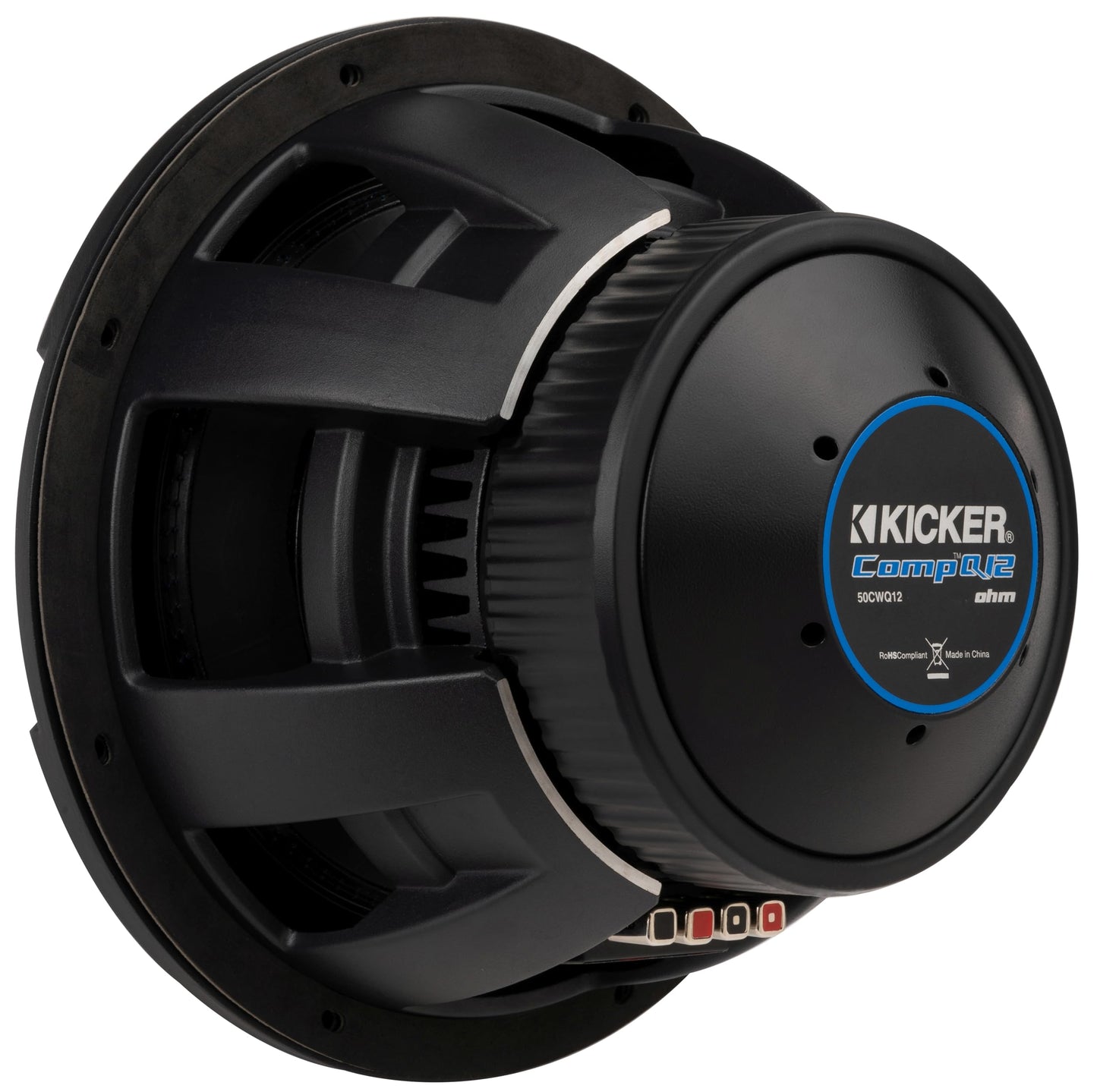 Kicker 51CWQ122 CompQ Q-Class 12" Subwoofer, Dual 2-Ohm