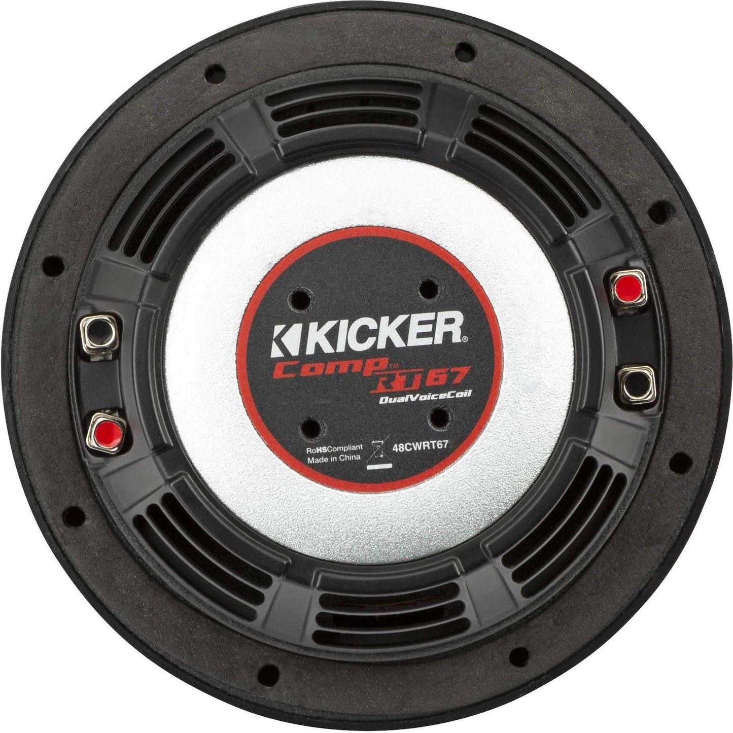 Kicker 48CWRT674 CompRT 6.75" Subwoofer, DVC, 4-ohm