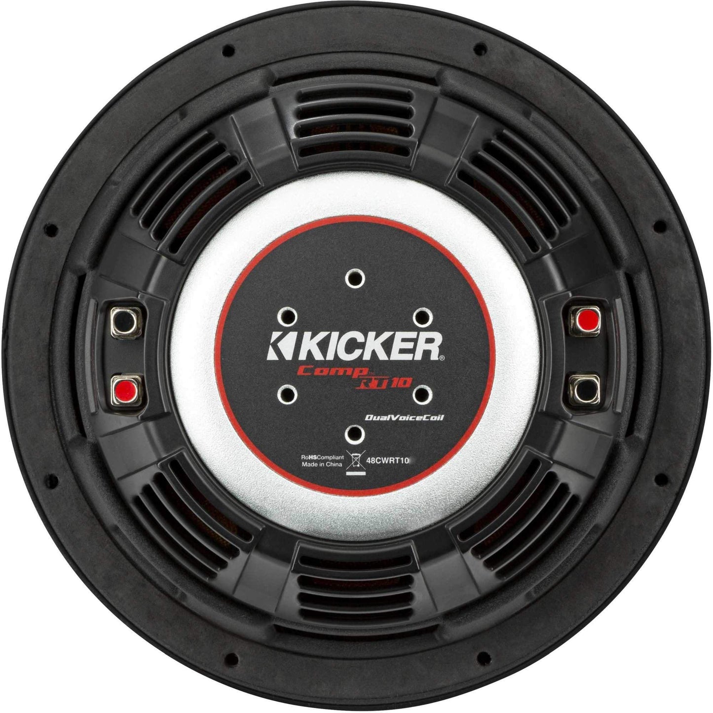 Kicker 48CWRT102 CompRT 10" Subwoofer, DVC, 2-ohm