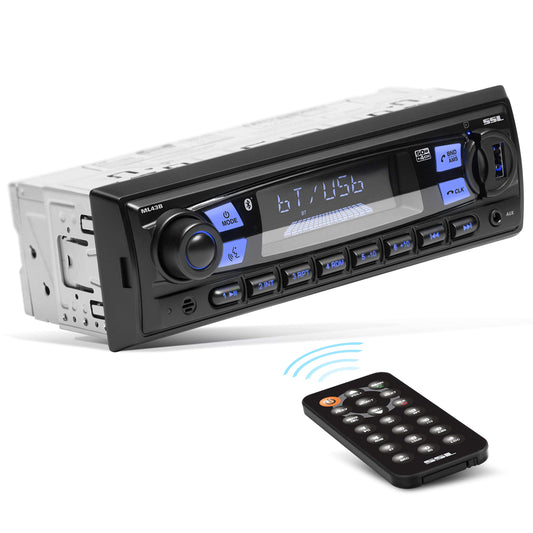 Sound Storm (BOSS) ML43B Multimedia Car Stereo AM FM Bluetooth USB + Remote