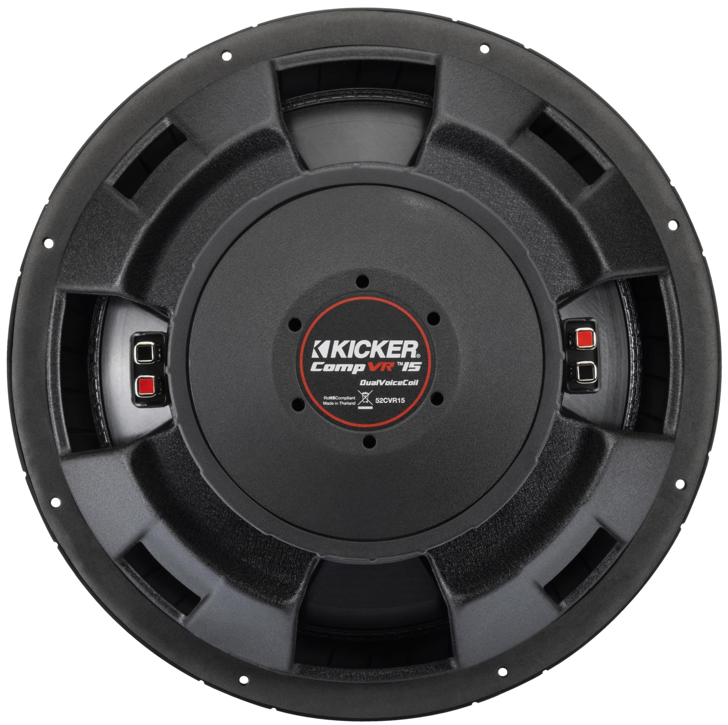 Kicker 52CVR152 CompVR 15-Inch (38cm) Subwoofer, 2-Ohm Dual Voice Coil, 500W