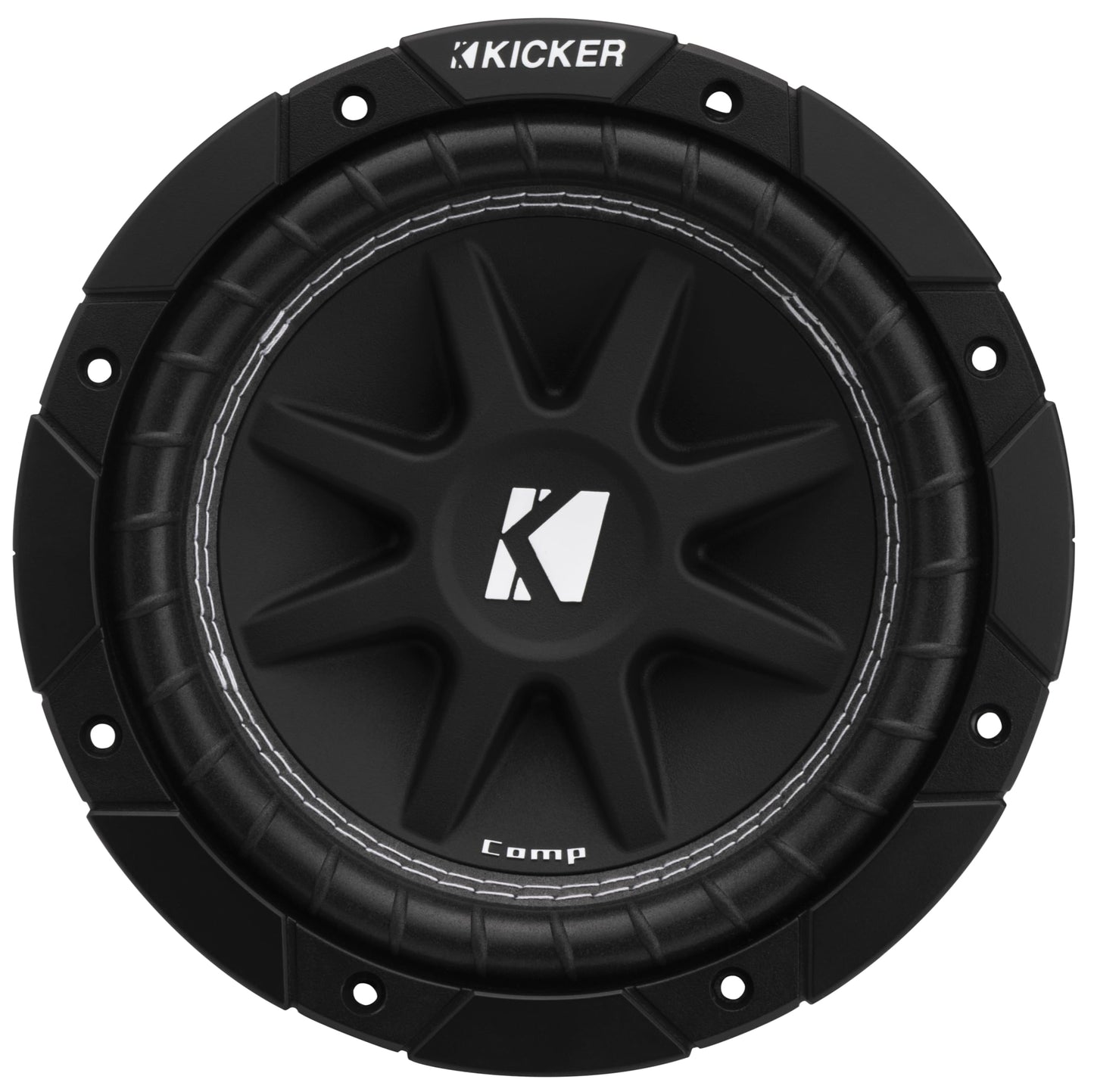 Kicker 43C84 Comp 8" Subwoofer, Single Voice Coil, 4-Ohm